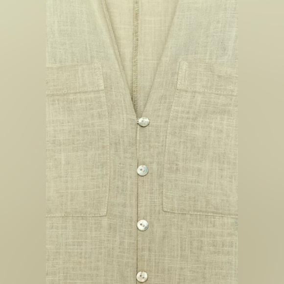 ZARA LINEN SHIRT DRESS
Color : LIGHT KHAKI * Size : S - Picture 5 of 8